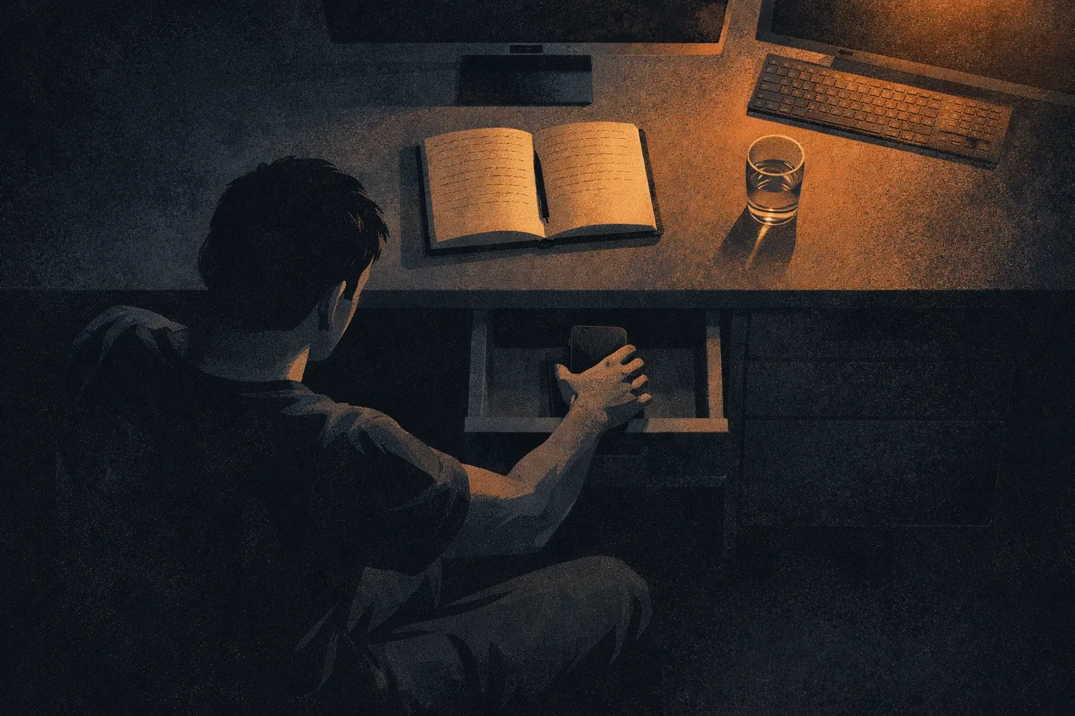 Two people in a casual coffee shop setting, one listening while the other talks — representing the simple act of telling someone what you're actually dealing with