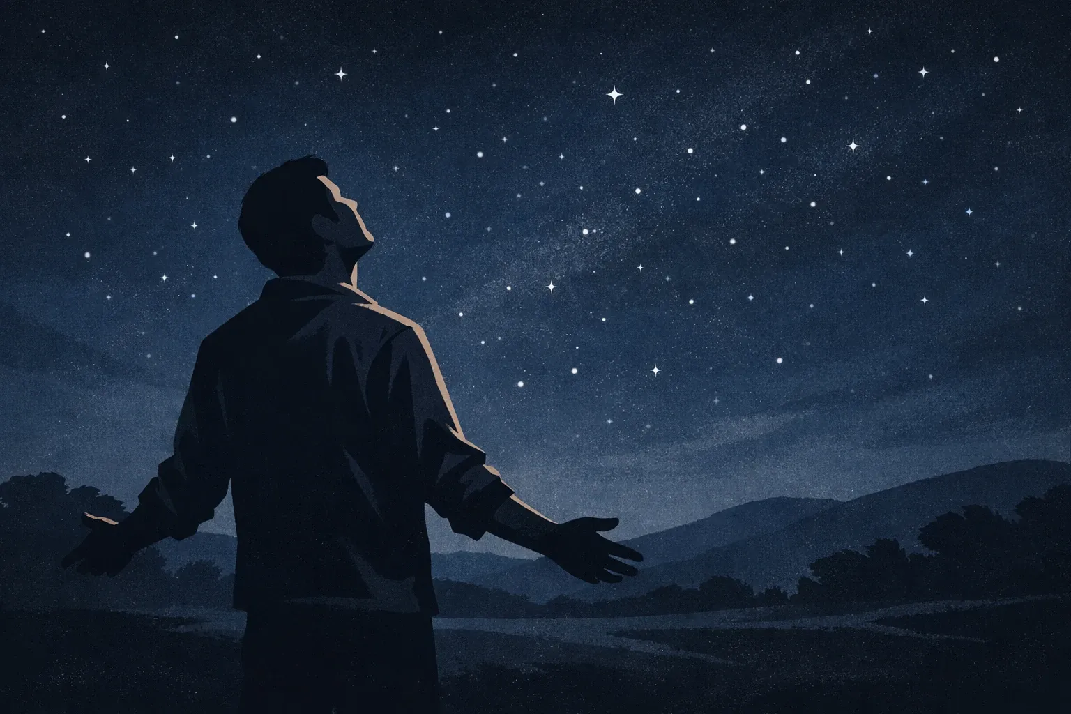 A man in quiet prayer, hands folded, in a simple room with warm light — representing honest engagement with faith rather than performance of religiosity