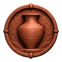 Clay rank badge