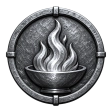 Silver rank badge