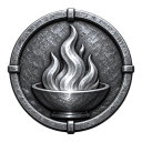 Silver rank badge