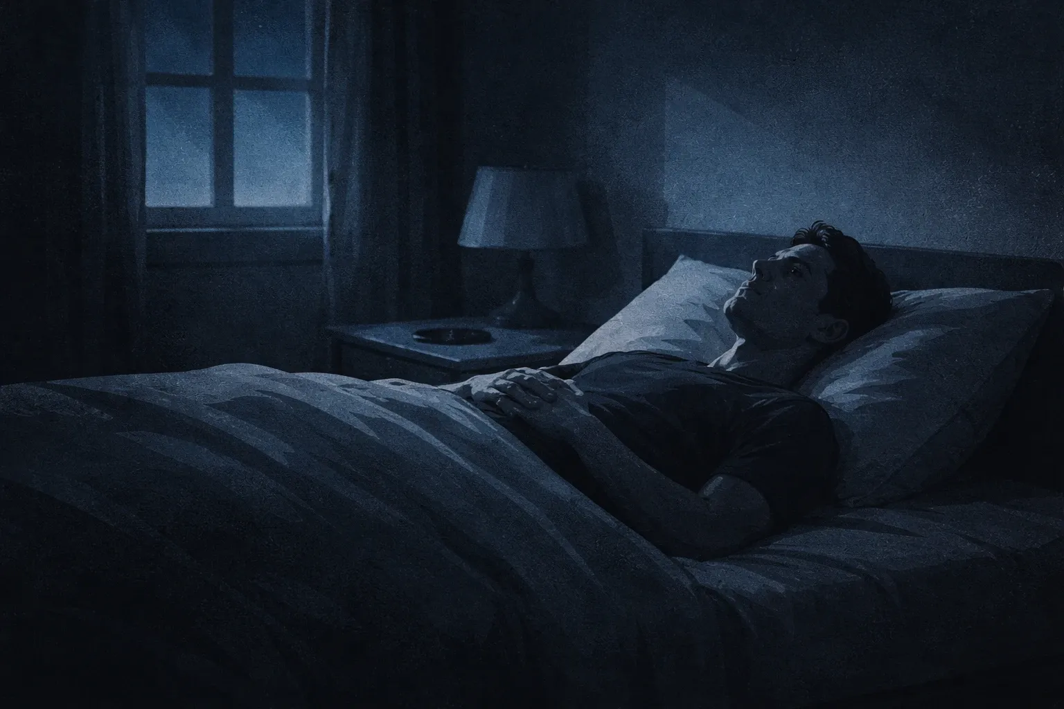 A calendar showing the first 30 days with emotional state markers at different points