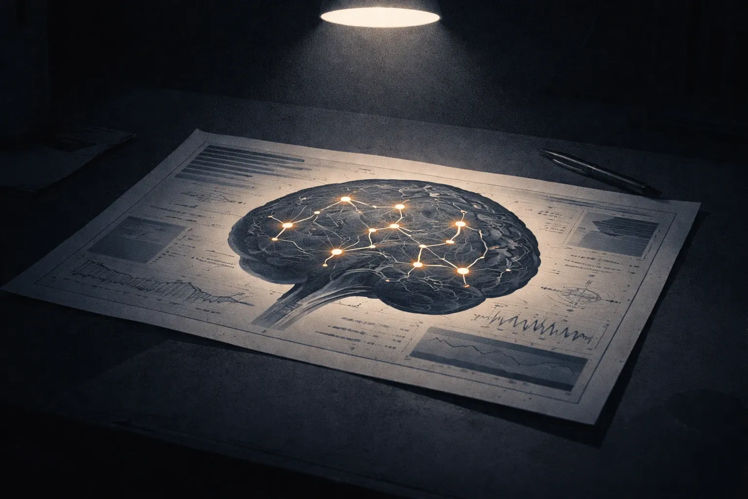 A diagram of the brain's dopamine reward pathway, showing how overstimulation from porn leads to receptor downregulation